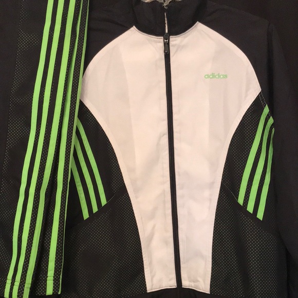 lime green adidas tracksuit